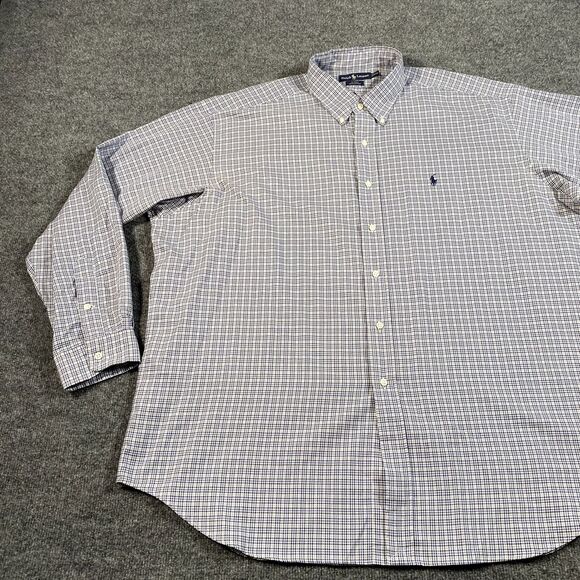 Ralph Lauren Mens 2XL Blake Oxford Long Sleeve Button Shirt Relaxed Fit Cotton - Picture 3 of 10